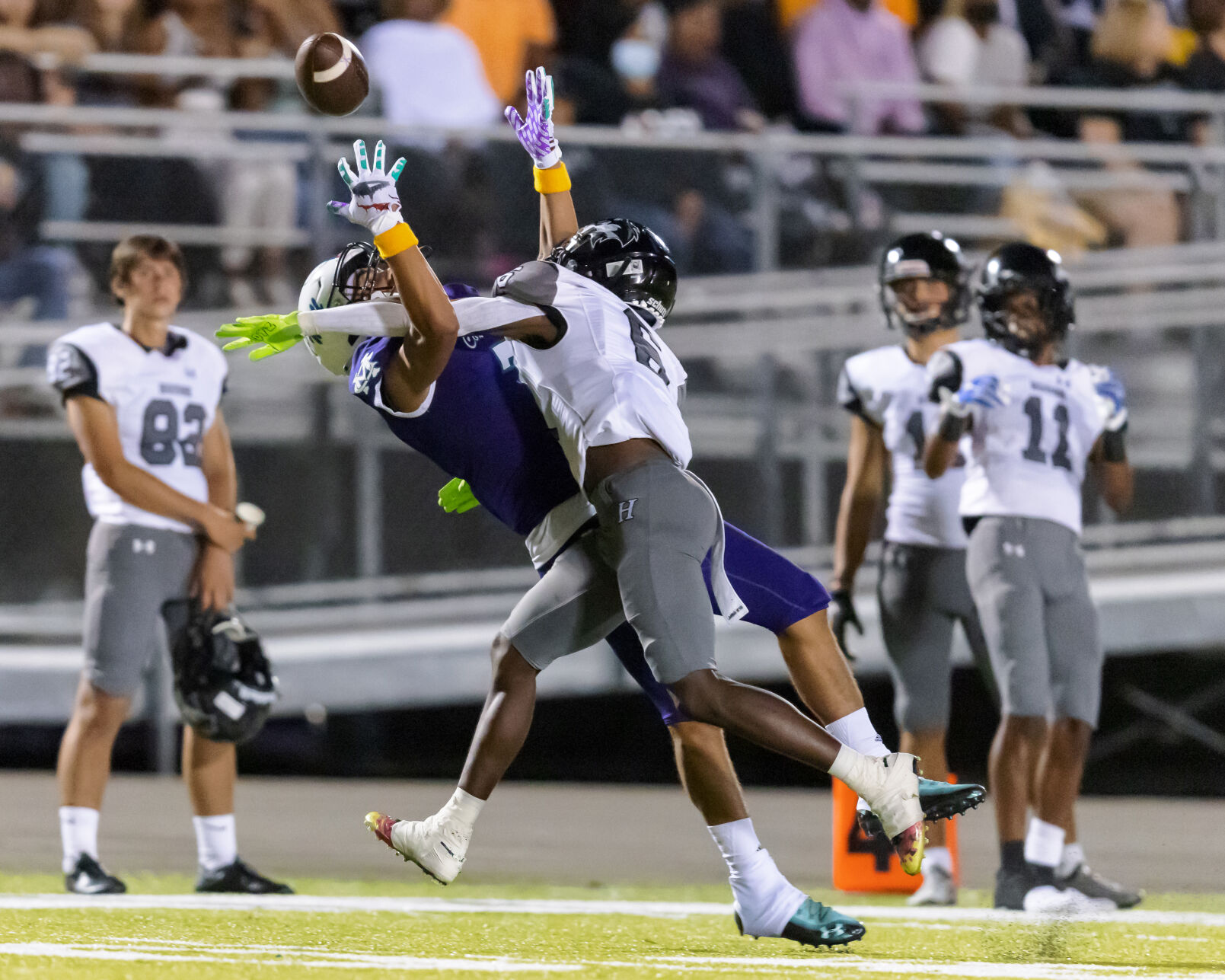 The Hough Huskey defeated the Cox Mill Chargers 48-7 on Friday night at Cox Mill High School.